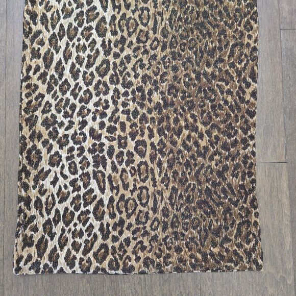 Vtg AUTHENTIC DOLCE & GABBANA LEOPARD PRINT COTTON Midi SKIRT size 42 6 - Picture 7 of 10